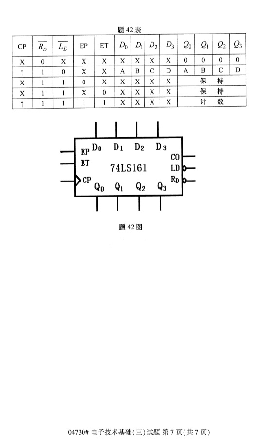 2019年4月小自考电子技术基础（三）04730真题(图7)