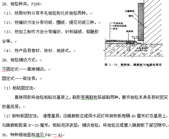 2018年小自考建筑装饰构造复习资料三