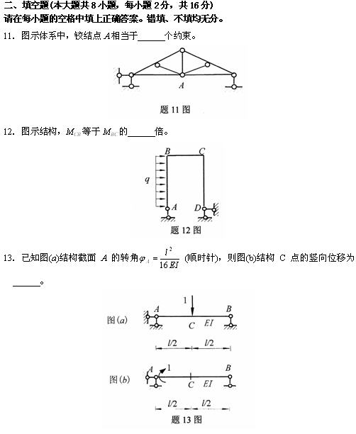 全国2010年4月高等结构力学(一)小自考试题