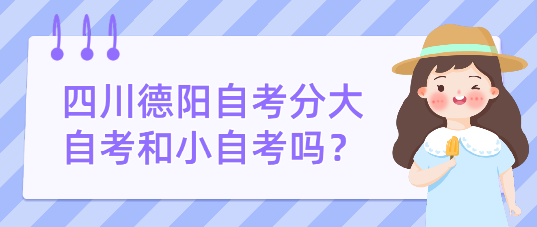 四川德阳自考分大自考和小自考吗？