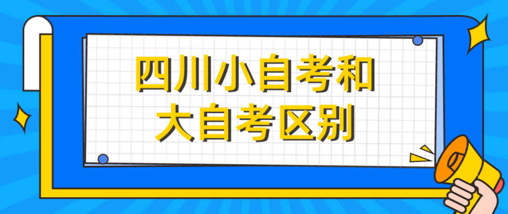 四川小自考和大自考区别