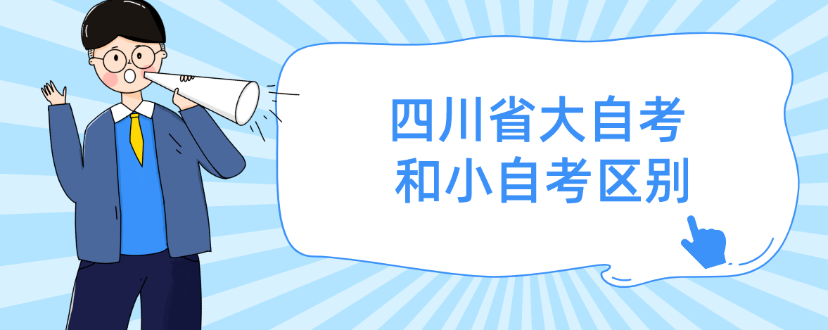 四川省大自考和小自考区别