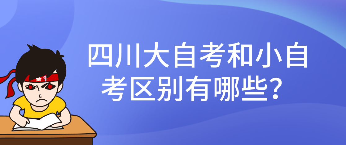 四川大自考和小自考区别有哪些？